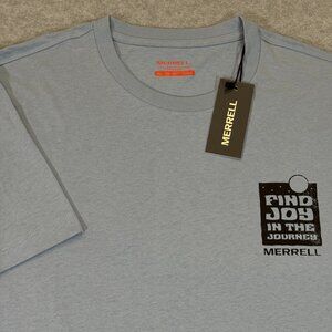 Merrell Men's Find Joy in the Journey Graphic Tee Legion Blue L NWT